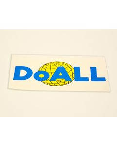 DoALL part W10009 - 10-1/2 x 5" Decal with DoALL Logo